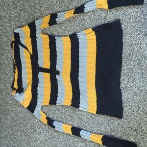 BCBG maxazaria striped long sleeve shirt size small